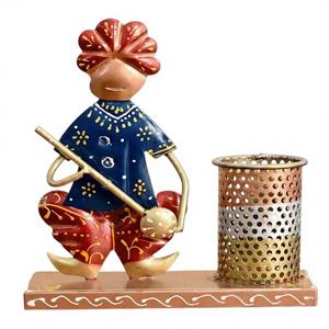 Support à stylos élégant en aluminium bleu pour homme, pour la décoration de bureau, léger, tendance, design artistique, améliore le style du bureau - Product Image 1