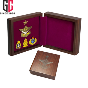 15 anni di fabbrica in metallo personalizzato in legno esercito premio trofeo targa con scatola - Product Image 4