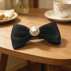 Korean style chubby <b>bow</b> hair <b>clips</b> for children, sweet and cute, a pair of baby hair <b>clips</b>, trendy little princess BB <b>clips</b>. - Product Image 3