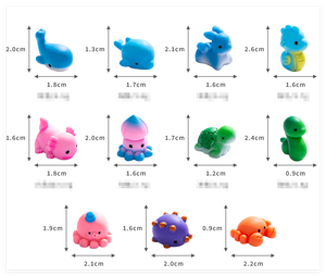 Resina <span class=keywords><strong>Mar</strong></span> Océano mundo terrario animales en miniatura sello pingüino Oso Polar cangrejo medusas delfín pulpo playa chico juguete de baño - Product Image 6