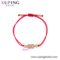 Bracelet réglable en fil rouge chinois porte-bonheur Xuping Fashion 77079 pour femme et bébé