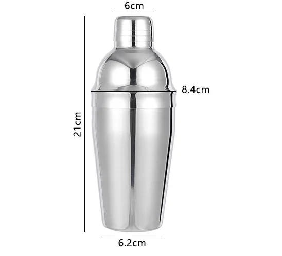 550ml Cocktail Shaker with Strainer Stainless Steel Cocktail Shaker Bottle Drink Shaker