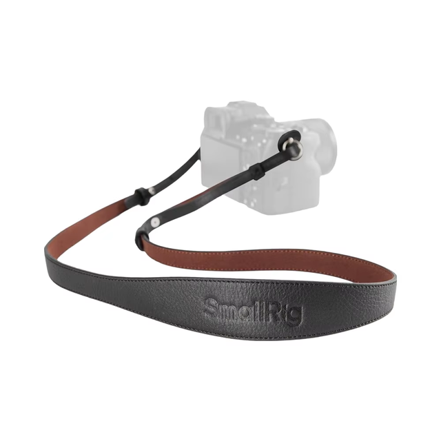 SMALLRIG Universal Leather Camera Neck Shoulder Strap for DSLR, Adjustable 100 to 110cm (39 to 43in), Max Load 10kg (22lb)