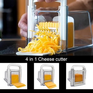 Râpe <span class=keywords><strong>à</strong></span> <span class=keywords><strong>fromage</strong></span> 3-en-1 avec lames interchangeables pour des tranches fines, épaisses et du <span class=keywords><strong>fromage</strong></span> râpé, facile <span class=keywords><strong>à</strong></span> utiliser et <span class=keywords><strong>à</strong></span> nettoyer - Product Image 4