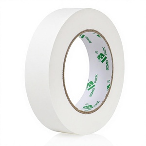 Ruban adhésif gaffer blanc mat non réfléchissant 1 pouce x 30 yards, sans résidu, déchirable à la main, pour l'étiquetage et la réparation de conduites - Product Image 1