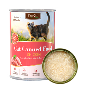Comida Enlatada para Gatos con Gelatina de Pollo 400g, Alimento Completo y Equilibrado, Alto <span class=keywords><strong>en</strong></span> Proteínas, Sin Granos, para Todas las Edades, Refuerza la Inmunidad e Hidratación, OEM - Product Image 2