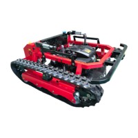 Cortadora de Césped a Control Remoto de 600 mm de Alta Eficiencia y Ahorro de Combustible, Conducción Estable para Terrenos Inclinados, Huertos y Laderas