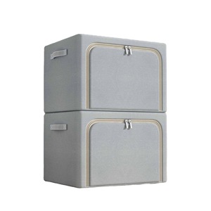 LX54 Oxford Cloth Clothing Storage <b>Box</b> Rectangle Foldable Fabric Organizer <b>Large</b> Quilt Wardrobe Home Storage Solution - Product Image 1