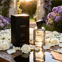 Prix usine OEM 2025 produits de parfum Logo personnalisé Cologne bouteille de parfum noir transparent vide de luxe pour hommes
