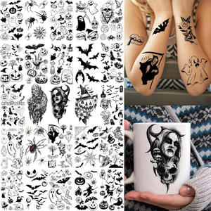Tatuajes Temporales al por Mayor, 52 Hojas, Impresión UV, Vinilo Impermeable, Patrones con Eslogan para Niños, Niñas, Mujeres, Hombres y Adultos - Product Image 1