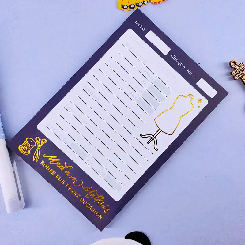 Bloc-notes kawaii imprimé personnalisé avec logo, vente en gros