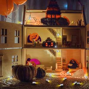 TSINYE 10 mini-lampes LED, petites lumières LED alimentées par piles, mini-spots pour ballons, lanternes en papier, fêtes et expositions - Product Image 3