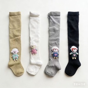 Collants pour bébé fille en coton fantaisie motif lapin, collection en vogue - Product Image 4