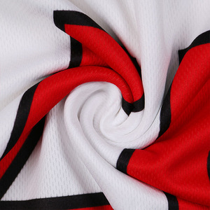 Player red and white jersey design basketball shape reversible for team - Product Image 4
