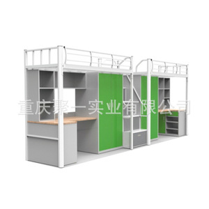 Camas de dormitorio con espacio de almacenamiento para uso escolar con acabado de revestimiento - Product Image 4