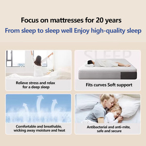 Colchón de Muelles Ensacados Transpirable y Duradero con Cojín de Látex Ecológico de 22 cm de Grosor, Diseño Contemporáneo para Dormitorio y <span class=keywords><strong>Mobiliario</strong></span> del <span class=keywords><strong>Hogar</strong></span> - Product Image 6