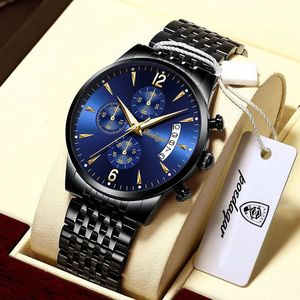 Reloj POEDAGAR 814, Nuevo Reloj de Pulsera de Cuarzo de Lujo para Hombre, Reloj Deportivo Luminoso con Fecha para Hombre - Product Image 1