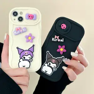 可爱卡通kuromi Melody Pochacco米奇手机外壳，适用于iphone 11 12 13 14 15 plus Pro Max手机外壳