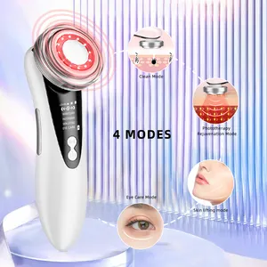 Shenzhen Factory New Beauty Home Use Private Label Portable Beauty 5 In 1 Photon Led Light Face Lifting Facial Massager Device