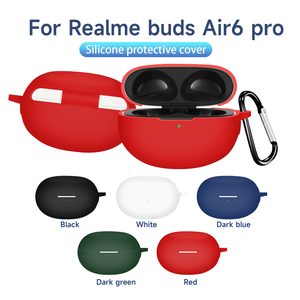 Nueva llegada para <span class=keywords><strong>Realme</strong></span> <span class=keywords><strong>Buds</strong></span> <span class=keywords><strong>Air</strong></span> 6 <span class=keywords><strong>Pro</strong></span> funda de silicona suave para auriculares funda protectora con llavero - Product Image 5