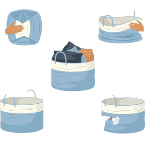 XINYIDE Black Blanket Basket Wohnzimmer, extra großer Aufbewahrung skorb Gewebter Baumwoll seil Wäsche korb <span class=keywords><strong>XXXL</strong></span> für Kinderspiel zeug - Product Image 6