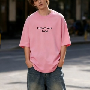 Camiseta de Hombre 100% Algodón, Color Sólido, Lisa, Talla Grande, Proveedor Popular, Peso Pesado 260 GSM, Estilo Urbano, Deportivo, Hombros Caídos - Product Image 1