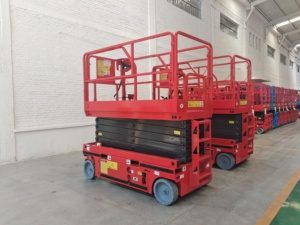 Plataforma Elevadora de Tijera con Control Remoto Inteligente, Altura de Trabajo de 14 m, Nivelación Automática, Mantenimiento de Estanterías de Almacén - Product Image 1
