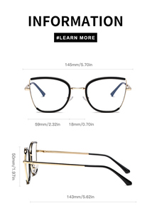 <span class=keywords><strong>Occhiali</strong></span> <span class=keywords><strong>da</strong></span> <span class=keywords><strong>vista</strong></span> fotocromatici fotogrigi <span class=keywords><strong>a</strong></span> occhio di <span class=keywords><strong>gatto</strong></span> Partagas con filtro anti-luce blu e blocco colore, montatura ottica per donna - Product Image 6