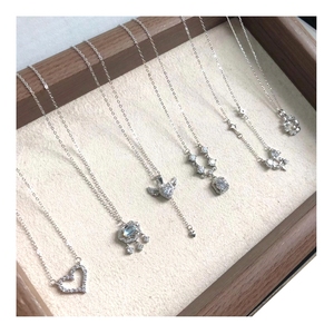 Pvd 14K Joyas De Oro Colgantes De Piedras Naturales Con Cadena De Plata Ninguno Collar De Plata Deslustrado Joyeria Verano 2025 - Product Image 1