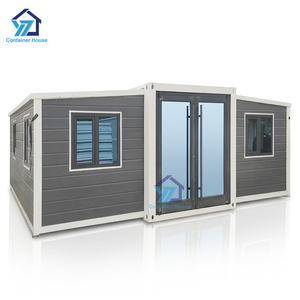 Villa Prefabbricata Moderna di Lusso con 2-3 Camere da Letto, <span class=keywords><strong>Casa</strong></span> Container Pieghevole ed Espandibile, Colore Grigio e Bianco per Uso Residenziale - Product Image 1