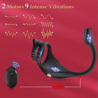 Télécommande Étanche pour Plug Anal, Anneau Pénien, Masseur de Prostate et Vibrateur pour Hommes