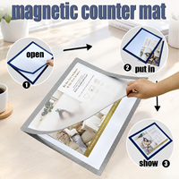 Tapis magnétique de comptoir, tapis d'affichage magnétique pour comptoir, pour la publicité en magasin, la promotion sur comptoir et la modification rapide des graphiques