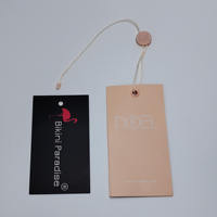 DP30 Logo personnalisé emballage alimentaire sûr étanche bouteille cou étiquettes Papier synthétique écologique pour vêtements chaussures