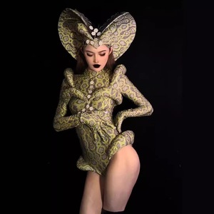 <span class=keywords><strong>Disfraz</strong></span> de Medusa <span class=keywords><strong>Serpiente</strong></span> Alienígena para Baile en Escenario, Discoteca, <span class=keywords><strong>Halloween</strong></span>, de una Pieza, de Corte Alto, de Poliéster, para Actuaciones - Product Image 6
