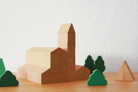 Blocs de construction de liège, jouet de bricolage, briques éducatives pour enfants