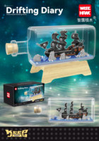 Mini bloc de construction électronique dérive bouteille livraison directe Construction jouet modèle de RMS Titanic pour enfants de 5 à 7 ans
