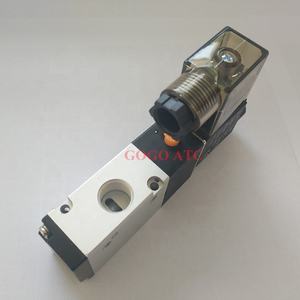 Válvula solenoide neumática GOGO <span class=keywords><strong>3V210</strong></span>-06 <span class=keywords><strong>3V210</strong></span>-<span class=keywords><strong>08</strong></span> Puerto <span class=keywords><strong>NO</strong></span>/NC 1/8 "1/4" 24V CC Válvula DE CONTROL DE 3/2 vías con tipo de enchufe Luz LED roja - Product Image 1