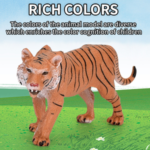 Ressources d'apprentissage PVC Simulation solide modèle en plastique Lion girafe animaux sauvages jouets Zoo petite ferme animaux modèle Figurines jouets - Product Image 4