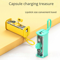 Haishun Nouvelle Banque de Charge Portable Mini avec Prise Droite Type-C, Charge Rapide, Affichage Numérique, Batterie 21700 pour Téléphone