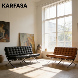 Ghế <span class=keywords><strong>Barcelona</strong></span> Series Hiện Đại Sang Trọng Da Thật Thép Không Gỉ Ghế Phòng Khách Ghế Thư Giãn Nội Thất Phòng Khách - Product Image 4