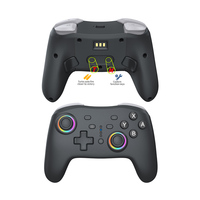 Control Inalámbrico para Juegos al por Mayor, Gamepad con Luz RGB, Giroscopio de 6 Ejes, Vibración Ajustable para Switch, P3, PC, Android