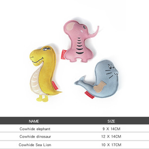 2023 New Hot Selling Luxury Aggressive Chewer Cotton Leather Squeaky Dog <b>Plush</b> Toy - Product Image 3