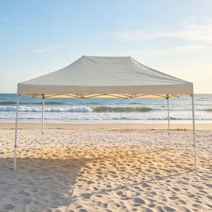 Tonnelle pliable 3x4,5m à structure métallique robuste, abri toutes saisons pour exposition, marché fermier, stand promotionnel extérieur - Product Image 1