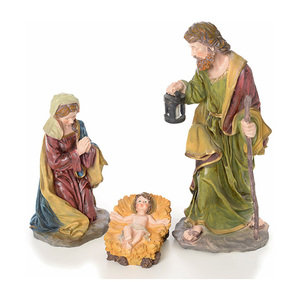 Bán Hot Sản Xuất Polyresin Tôn Giáo Giáng Sinh Thủ Công Mỹ Nghệ Giáng Sinh Giáng Sinh Cảnh Cho Nhà Trong Nhà Văn Phòng Trang Trí - Product Image 3