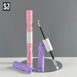 Nouveau Contenant Cosmétique en Plastique 2-en-1 Personnalisable avec Logo – Tube Double Tête pour Maquillage, Brillant à Lèvres, Eyeliner, Sérum Croissance Cils et Mascara - Product Image 1