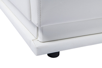 Lit élévateur à gaz Willsoon King-Size Luxury en similicuir PU avec lumière LED Ottoman Cadre en bois complet