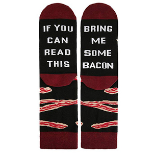 Si Me puede leer <span class=keywords><strong>este</strong></span> traer <span class=keywords><strong>cerveza</strong></span> café tocino Tacos de punto de algodón divertido Calcetines - Product Image 4