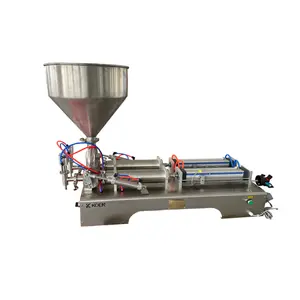 10 ml/20ml semiautomatic cosmetic filler liquid filling machine with hopper