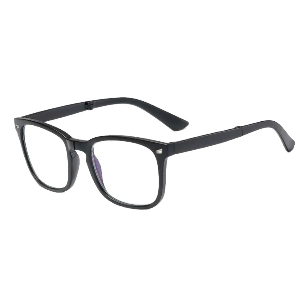 공장 도매 2024 접이식 안경을 쉽게 운반 할 수있는 얇은 프레임 안경 간단한 패션 안경