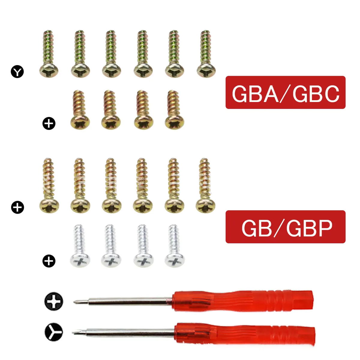 Destornillador de tres alas Y puntas cruzadas, destornillador para consola GBA/GBC/GB/GBP